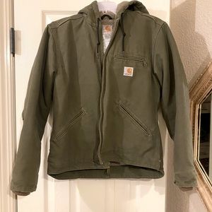 Women’s Carhartt loose fit duck Sherpa lined jacket- XS